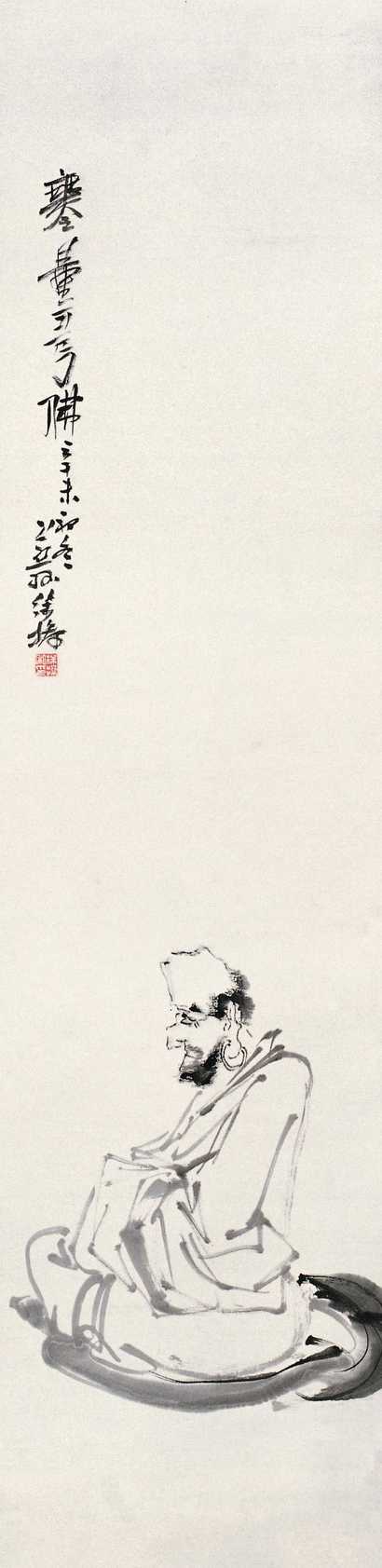 徐操 辛未（1931年）作 无量寿佛 立轴